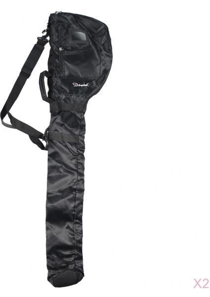 2 Paket Katlanır Golf Seyahat Çantası Putter Kulüpleri Paket Taşınabilir Taşıyıcı Depolama (Yurt Dışından)
