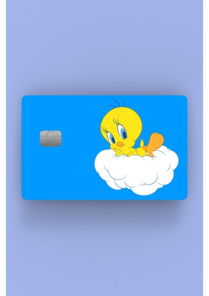 Tweety Mavi Kredi Kartı Sticker Kaplama