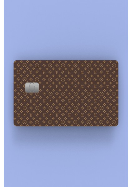 Louis Vuitton Kahverengi Kredi Kartı Sticker Kaplama