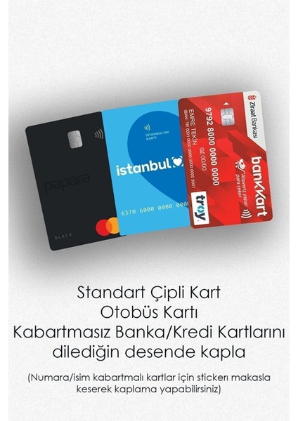 Şirinler Kredi Kartı Sticker Kaplama