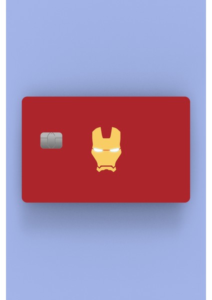 Ironman Kafa Kredi Kartı Sticker Kaplama