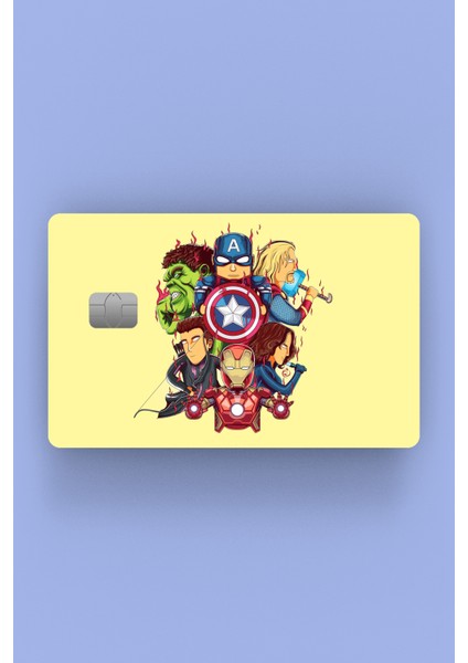 Marvel Evreni Kredi Kartı Sticker Kaplama