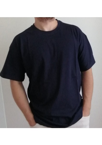 Lacivert Unisex Basic Tshirt