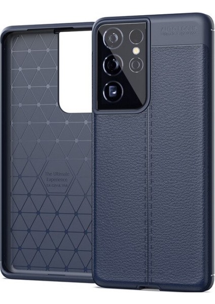 Samsung Galaxy S21 Ultra Kılıf Deri Desenli Lux Niss Silikon