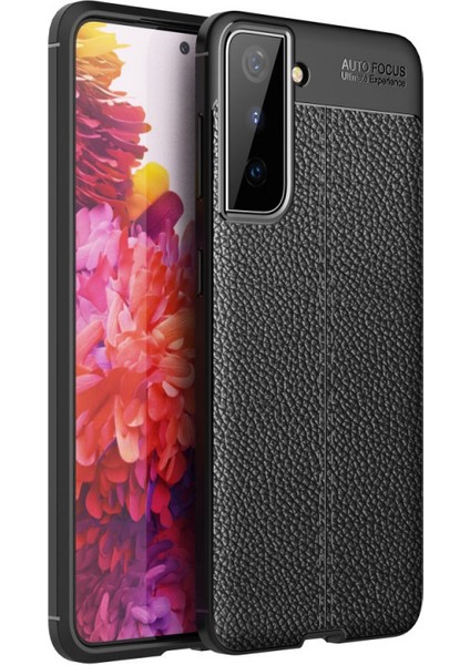 Samsung Galaxy S21 Plus Kılıf Deri Desenli Lux Niss Silikon