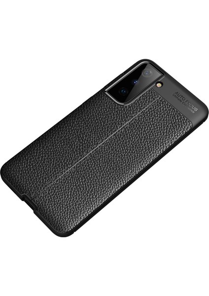 Samsung Galaxy S21 Plus Kılıf Deri Desenli Lux Niss Silikon