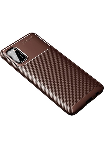 Galaxy A02S Kılıf Karbon Desenli Lux Negro Silikon