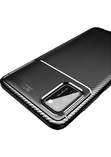 Galaxy A02S Kılıf Karbon Desenli Lux Negro Silikon fiyatları
