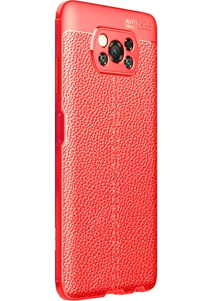 Xiaomi Pocophone X3 Nfc Kılıf Deri Desenli Lux Niss Silikon