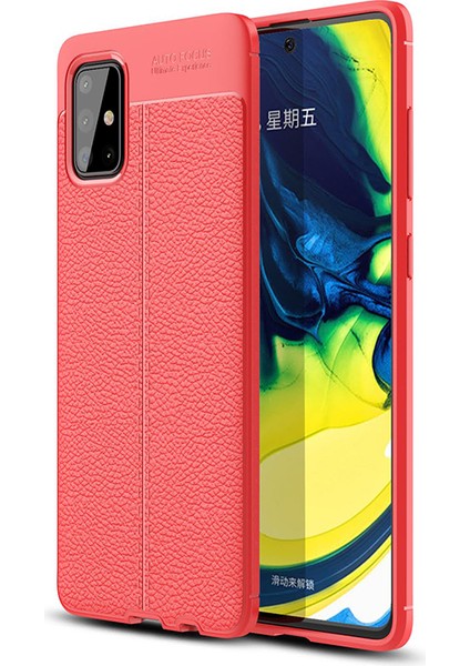 Samsung Galaxy M51 Kılıf Deri Desenli Lux Niss Silikon