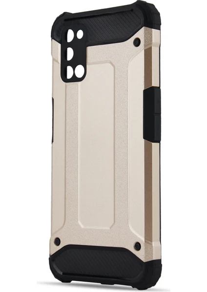 Kny Oppo A92 Kılıf Çift Katmanlı Armour Case