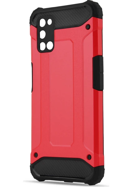 Kny Oppo A92 Kılıf Çift Katmanlı Armour Case