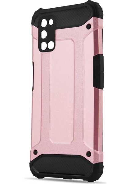 Kny Oppo A92 Kılıf Çift Katmanlı Armour Case