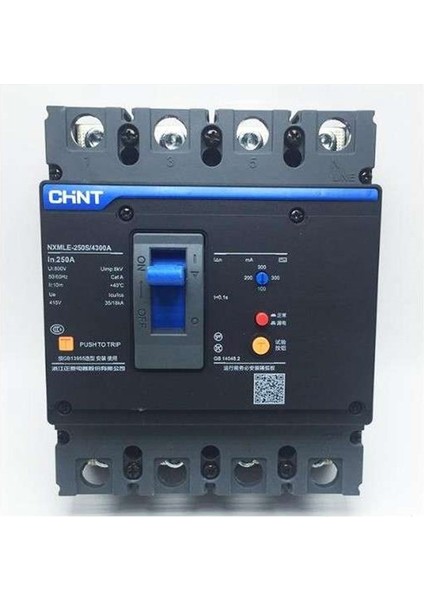 4X63A 36KA NXMLE-125H Kaçak Akım Koruma Kompak Şalter