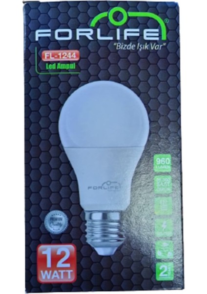 12W E27 Döküm LED Ampul Günışığı