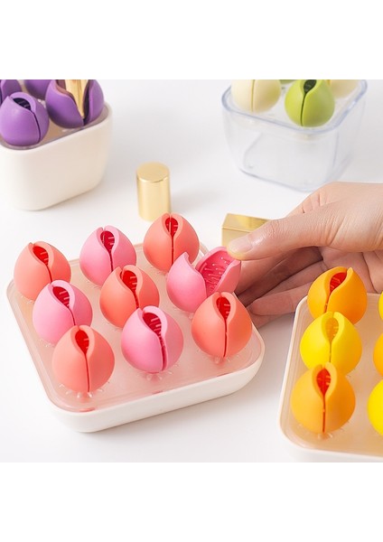 Yaratıcı Büyük Blossoming Cosmetics Masaüstü Gümrükler Saklama Kutusu (Canlı Yeşil)(Yurt Dışından)
