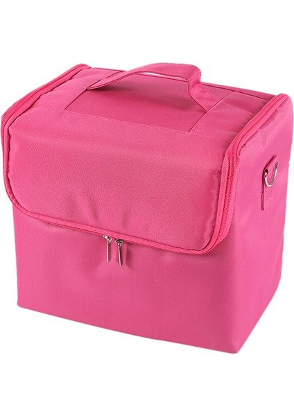 Çıkarılabilir Basit Taşınabilir Makyaj Güzellik Tırnak Saklama Kutusu (Pembe)(Yurt Dışından)