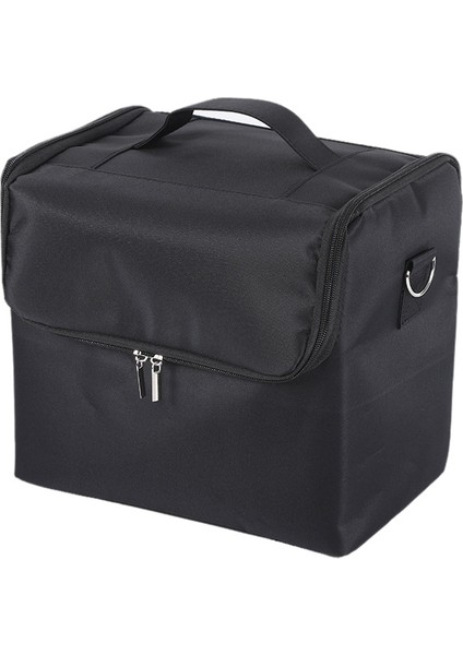 Çıkarılabilir Basit Taşınabilir Makyaj Güzellik Tırnak Saklama Kutusu (Siyah)(Yurt Dışından)