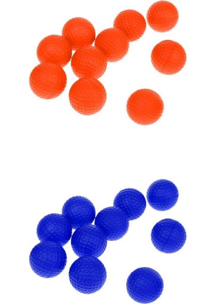 20PCS Yumuşak Pu Foam Golf Uygulama Topları Iç Mekan Dış Mekan Eğitimi Mavi/turuncu (Yurt Dışından)