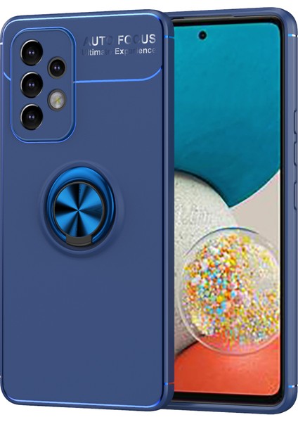Samsung Galaxy A33 5g Kılıf Yüzüklü Manyetik Ravel Silikon