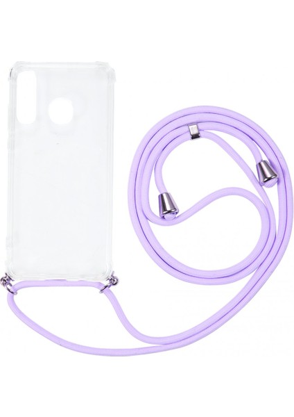 Huawei P30 Lite Kılıf Ultra Korumalı Şeffaf Ipli Antishock Silikon
