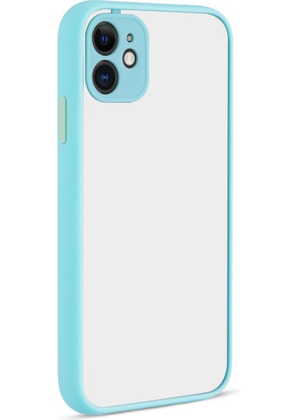 Apple Iphone 11 Kılıf Renkli Kenarlı Kamera Korumalı Buzlu Hux Kapak