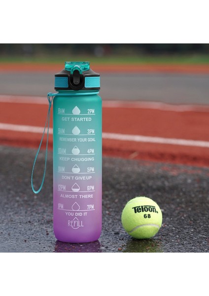 1000ML Fitness Su Şişesi Gradyan Iki Tonlu (Yurt Dışından)
