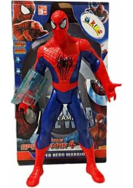 Avengers Spiderman Sesli Işıklı Figür - Avenger Örümcek Adam Figür - Tuka