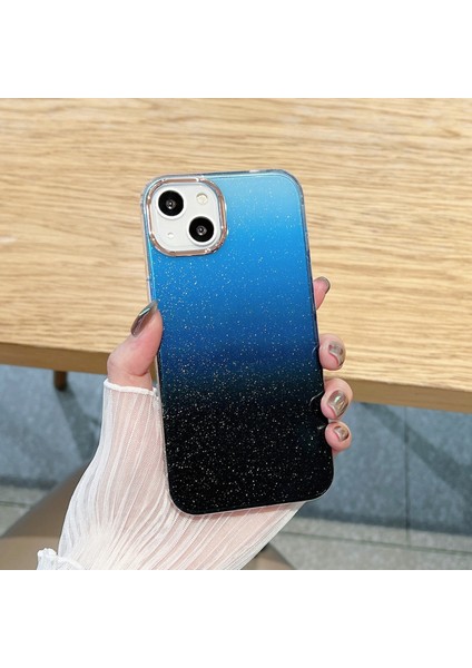 iPhone 12 Için Gradyan Telefon Kılıfı - Lacivert (Yurt Dışından)