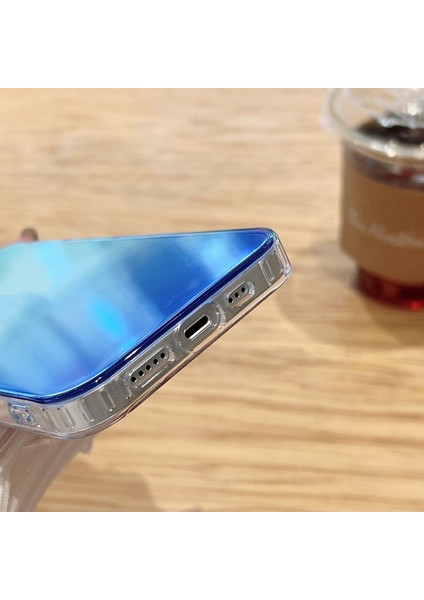 iPhone 12 Için Gradyan Telefon Kılıfı - Açık Yeşil (Yurt Dışından) fırsatları
