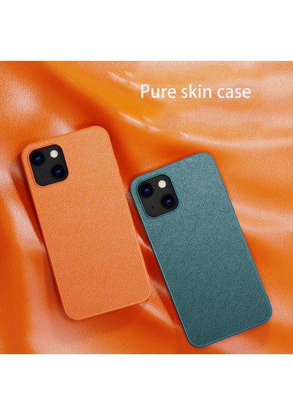 iPhone 13 Pro Max Için Deri Telefon Kılıfı - Mor (Yurt Dışından) fırsatları