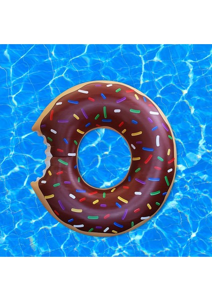 Şişme Donut Şeklinde Deniz Simidi - Kahverengi (Yurt Dışından)