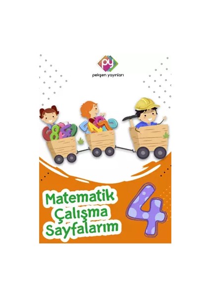 Pekşen Yayınları 4. Sınıf Matematik Çalışma Sayfalarım (64 Sayfa)