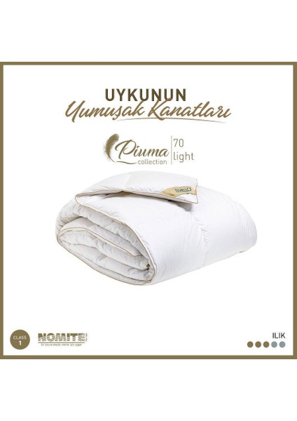 Piuma 70 Light %70 Gıdık Kaz Tüyü Yorgan 155X215