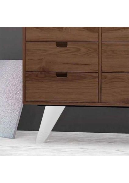 Beyaz Açılı Konik Ayak Mobilya Baza Koltuk Puf Ayağı 12 cm indirimleri