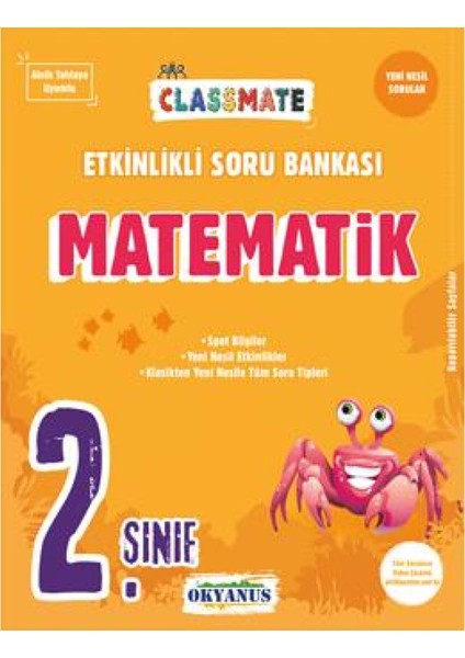 2. Sınıf Classmate Matematik Etkinlikli Soru Bankası