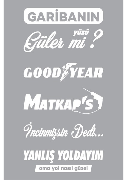 Araba Arka Cam Sticker Seti Oto Sticker Araba Sticker Model 2 Beyaz Renk 15X30 cm