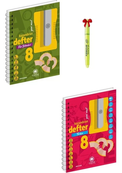 8. Sınıf Fen Bilimleri ve Türkçe Akıllı Defter
