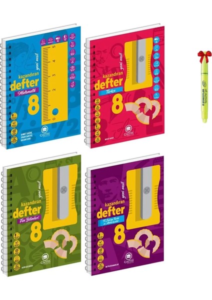 8. Sınıf Matematik Türkçe Fen Bilimleri ve Inkılap Tarihi Akıllı Defter