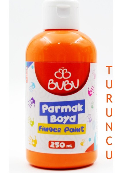 Bubu Parmak Boya 250 ml Turuncu BUBU-PAR018