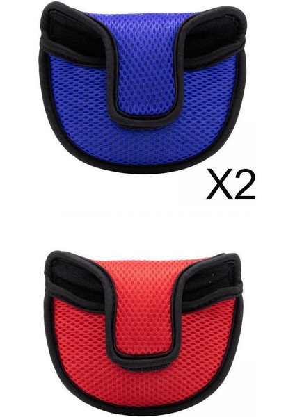 3 Golf Putter Mallet Kapağı Headcover Erkek Kadın Hediye Golf Ekipmanları Seti