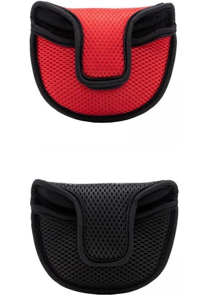 2pcs Taşınabilir Naylon Golf Putter Mallet Kafa Kapağı Headcover Protect Clubs(Yurt Dışından)