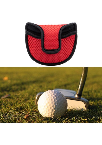 2pcs Taşınabilir Naylon Golf Putter Mallet Kafa Kapağı Headcover Protect Clubs(Yurt Dışından) indirimleri