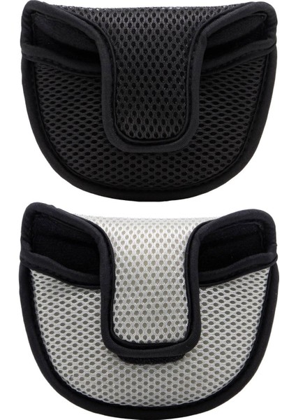 2x Hafif Taşınabilir Golf Mallet Putter Kafa Kapağı Koruyucu Kullanımı Kolay