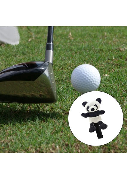 2x Peluş Golf Kulübü Headcover Golfçü Erkekler Için Komik Yumuşak Koruyucu Kol