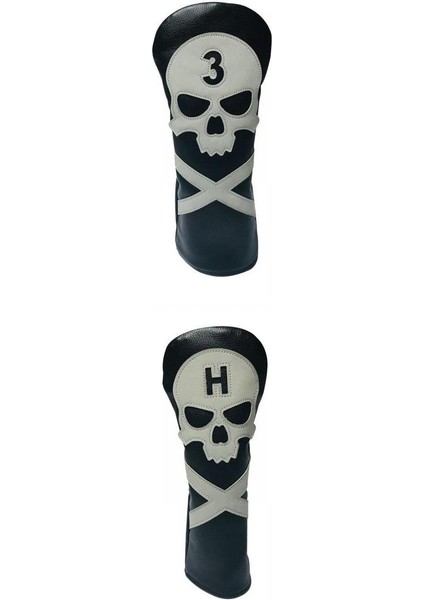 2x Golf Baş Kapağı Kulübü Headcover Koruma Koruyucu Golfçü Ekipmanları Ut No.3,