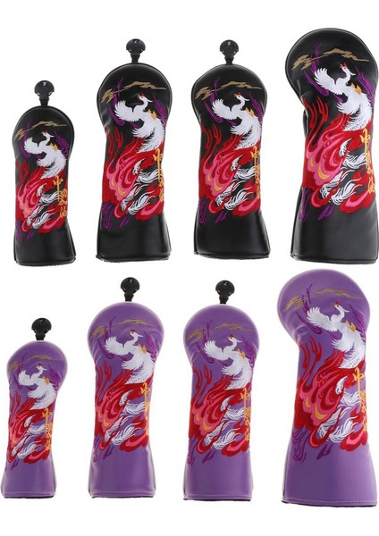 8pcs Golf Club Head, Ütüler Sürücüleri Kapsar Golf Putter Headcover Koruma