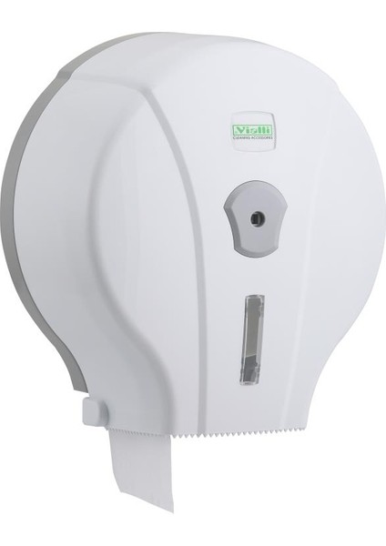 Vialli Mj1 Mini Jumbo Wc Tuvalet Kağıdı Dispenseri Aparatı Beyaz