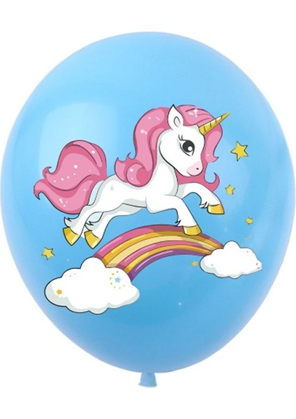 Unicorn Balonlar Parti Malzemeleri Lateks Balon 24 Adet (Yurt Dışından)