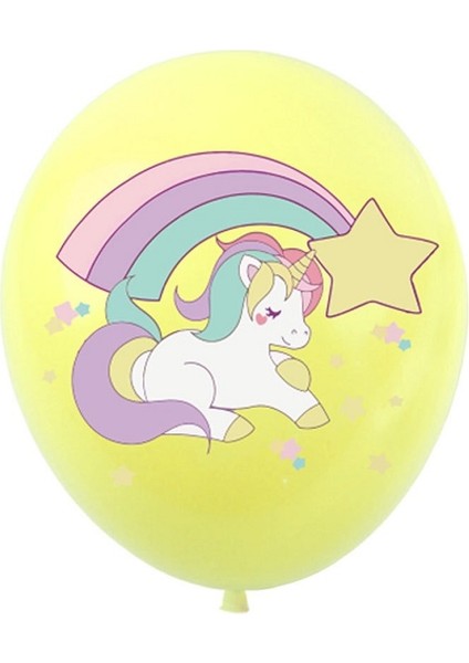 Unicorn Balonlar Parti Malzemeleri Lateks Balon 24 Adet (Yurt Dışından)